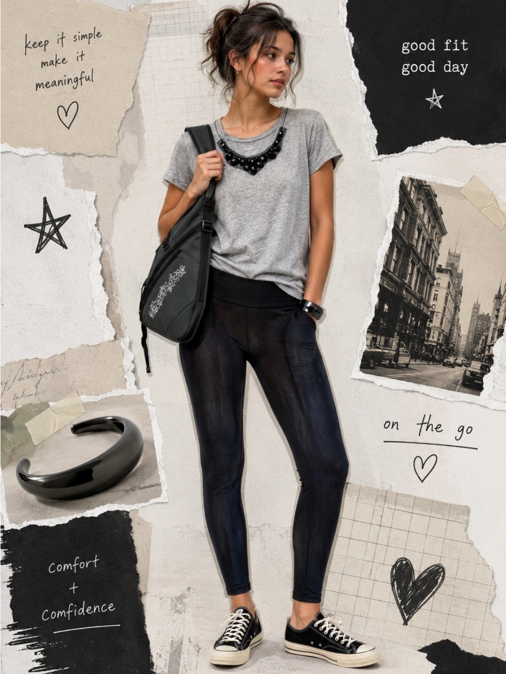 MERONA Size 1X Heather Gray | Glitzy Faux Gem Embellished T-Shirt
